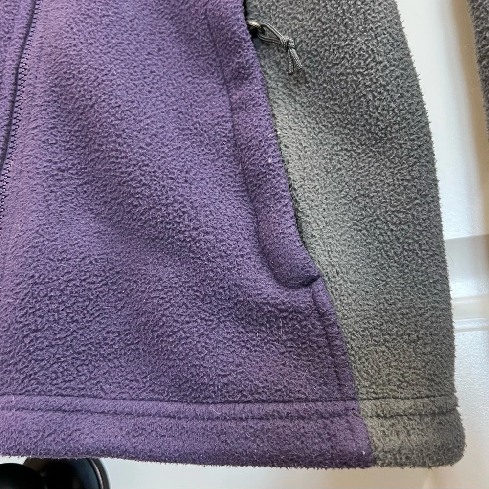 The North Face Womens Fleece Zip Up Jacket in Purple/Gray, Size XS - Picture 5 of 12